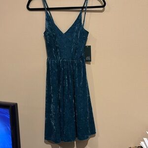Velvet/Teal sundress